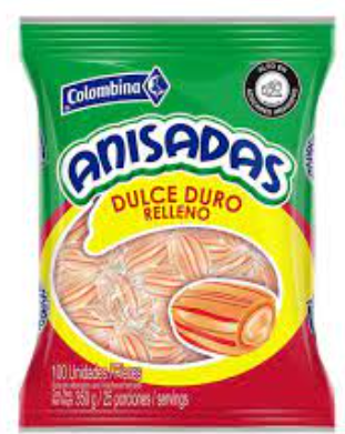 Anisadas Dulce Relleno Anis Bolsa
