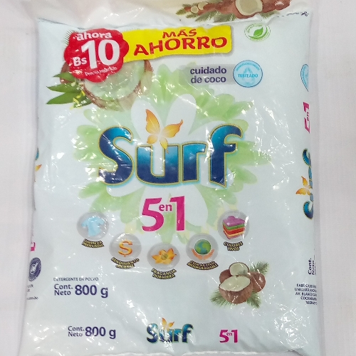 Detergente Surf Coco 800 gr.