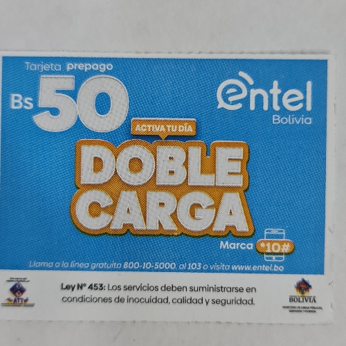 Tarjeta Entel 50