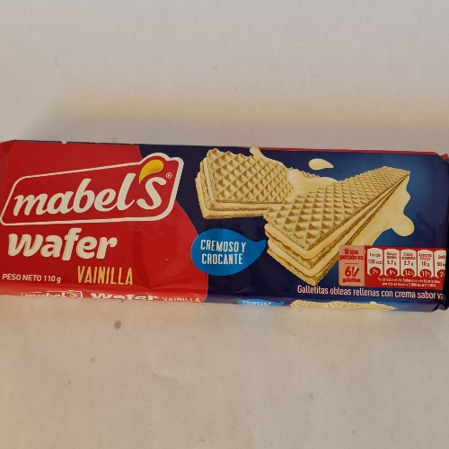 Wafer Mabels Vainilla 110 gr.
