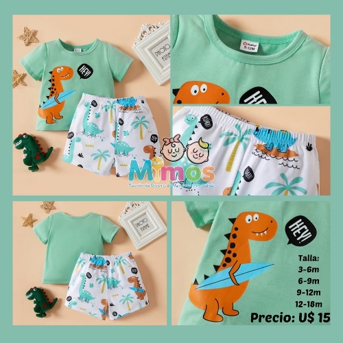 Camisa Verde Dino