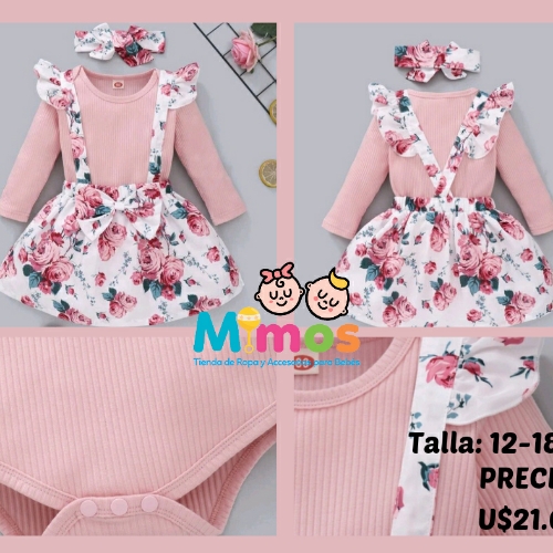 Vestido Overoll Floreado