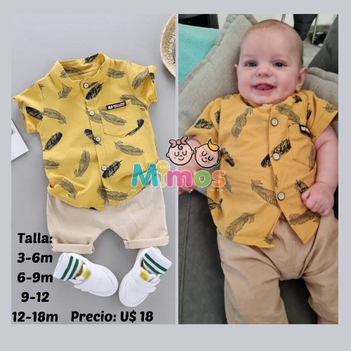 Traje Mostaza de Hojas
