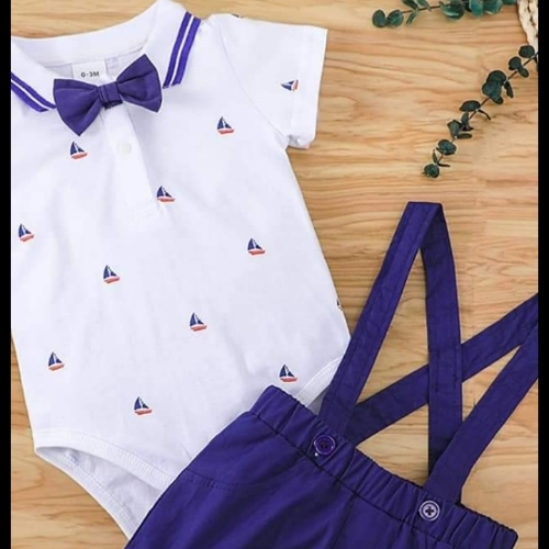 Traje Tirantes Azul
