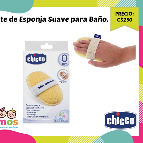 Guante de esponja para baño