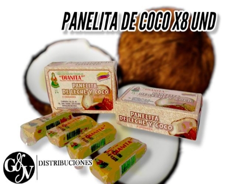 PANELITA DE COCO X8
