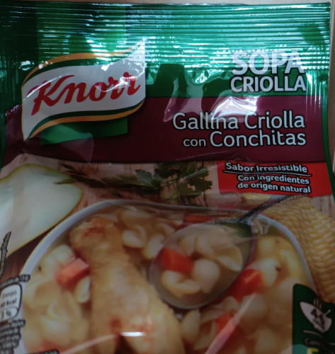 Knorr gallina criolla con conchita