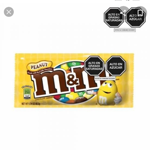 CHOCOLATE PEANUT M&M 49.3g.