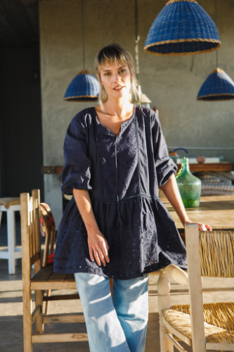 BC071 Blusa Azul