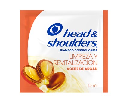 Shampoo Head & Shoulders Aceite de Argán Ristra x 12 Unds x 15 ml