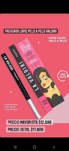 Lápiz cejas valdiri