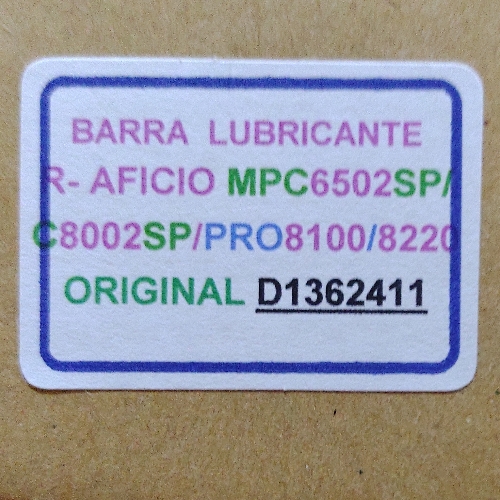 Barra lubricante MPC 6502/8002/PRO 8100/8220