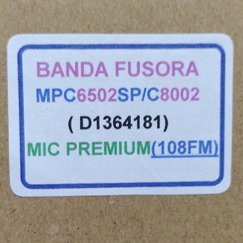 Banda Fusora Ricoh MPC 6502/8002