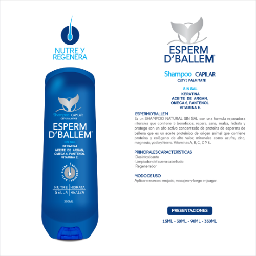 D1mascarilla esperma  ballena Tarro