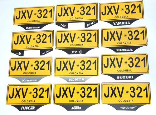 portaplacas en acero inoxidable