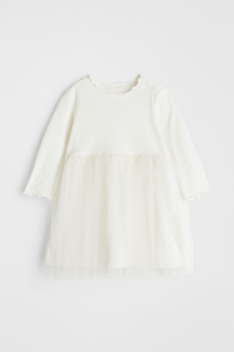 Vestido Tulle Blanco ML H&M 4T
