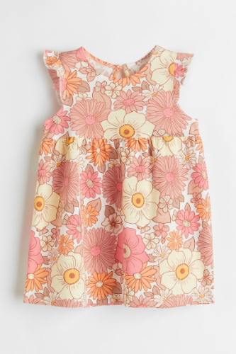 Vestido Rosa/Floral H&M 2T