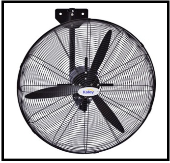 Ventilador de Pared KALLEY K-VAP26W Negro