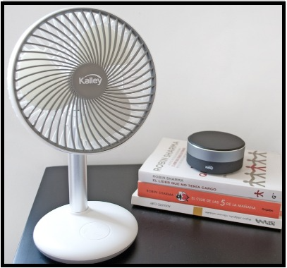 Ventilador de Mesa KALLEY K-VM6B Recargable Blanco