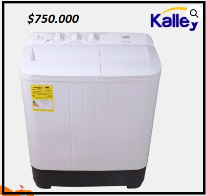 Lavadora Kalley 5 Kilogramos K-LAVSA5B ()Semi Automàtica