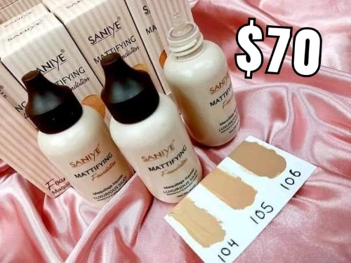 Maquillaje saniye mattifyng
