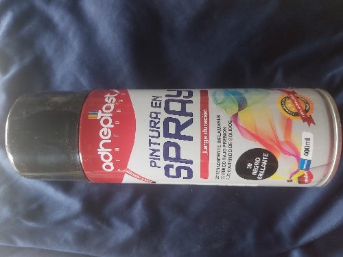 Spray negro brillante