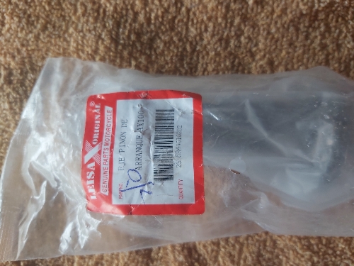 Eje de piñón de arranque ax100 original leixa