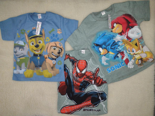 PV0202 REMERA MANGA CORTA ESTAMPADA PERSONAJES Y URBANAS "MELAZA"