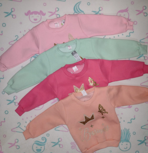 PB0266 BUZO ALGODÓN CON FRIZA BEBA ESTAMPA CON BRILLOS"KOALA"