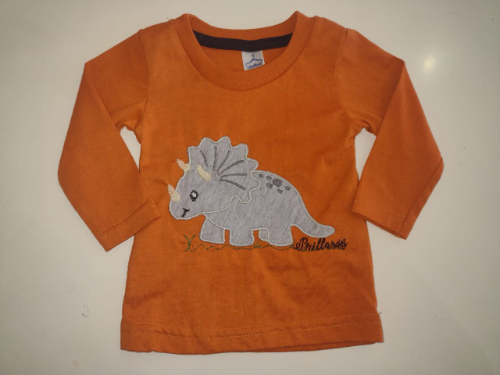 PB0194 REMERA ALGODON BEBE BORDADA/ESTAMPADA