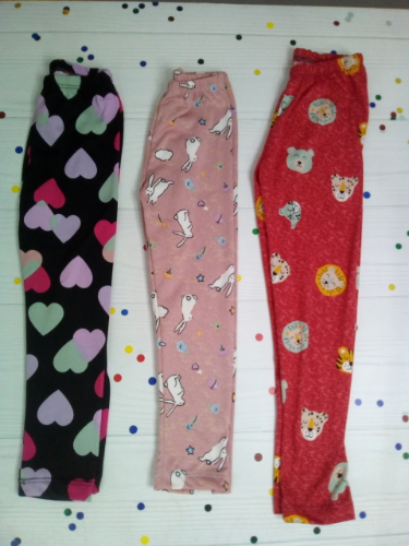 PN0192 CALZA FRIZADA NENA ESTAMPADA "S.KIDS"