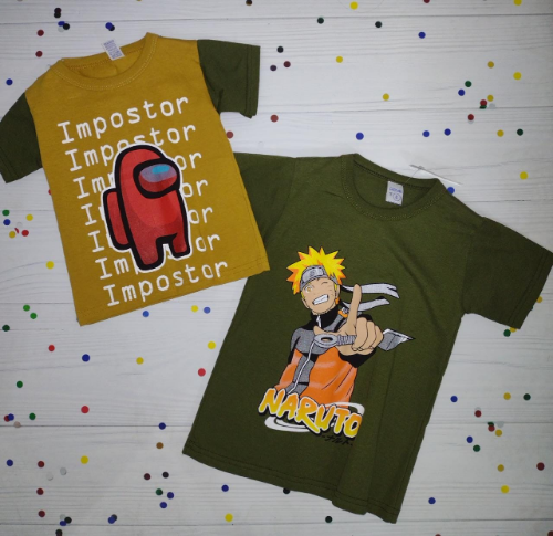 +PV0127 REMERA MANGA CORTA NENE ALGODÓN (ESTAMPADA) ECONOMICA "GOLDI"