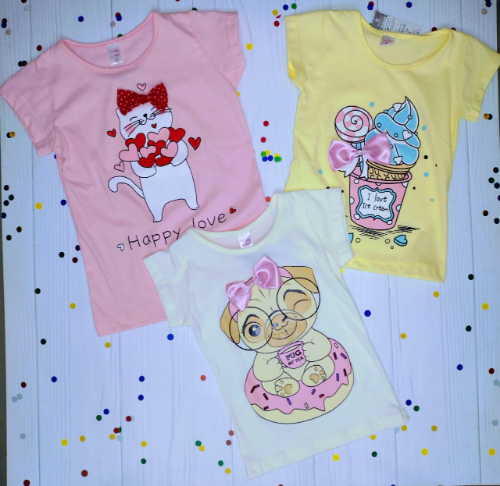 PN0145 REMERA ALGODÓN MANGA CORTA (CON APLIQUE) "TUTULITOS"