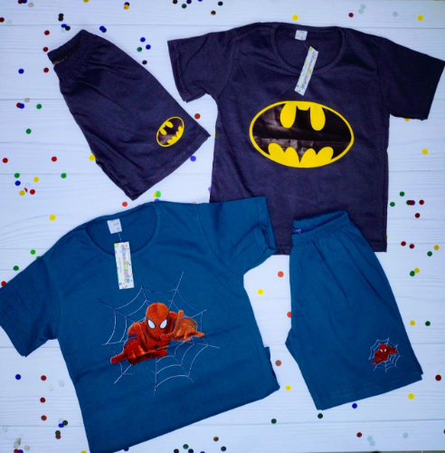 +PV0139 CONJUNTO PERSONAJES NENE (REMERA Y SHORT)