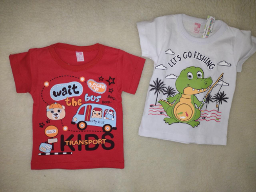 +PB0297 REMERA MANGA CORTA BEBE ESTAMPADAS (OJOS MOVIBLES) "SUEÑOS L&M"