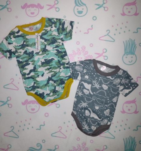 +PB0233 BODY MANGA CORTA ESTAMPADO BEBE