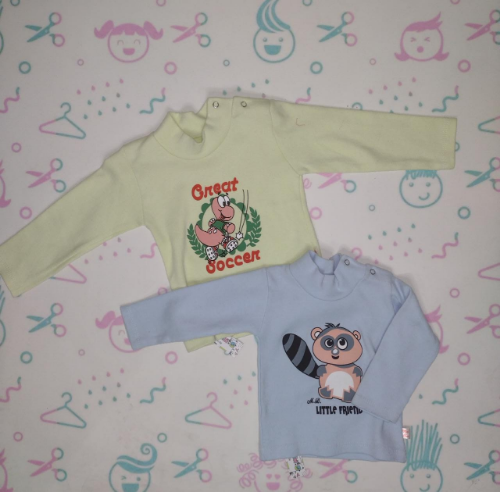 PB0219 MEDIA POLERA BEBE ALGODON