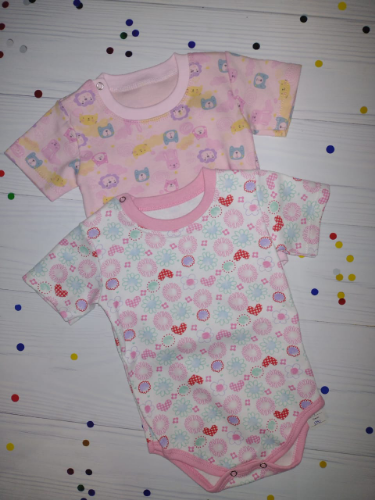 PB0234 BODY MANGA CORTA ESTAMPADO BEBA