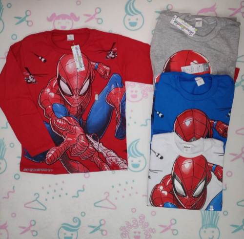 PV0170 REMERA ALGODÓN MANGA LARGA ESTAMPADA PERSONAJES "MELAZA"