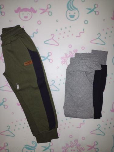 PV0186 PANTALON JOGGING NENE FRIZADO (FRANJA AL COSTADO) "S KIDS"