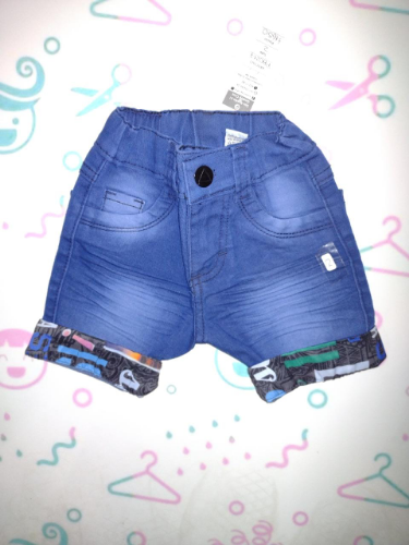 PB0217BERMUDA JEANS BEBE (ESTAMPADA AL FINAL) "S KIDS"