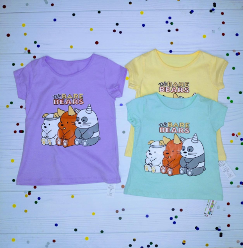 PB0212 REMERA MANGA CORTA ALGODÓN ESTAMPADA (OSITOS) "S KIDS"
