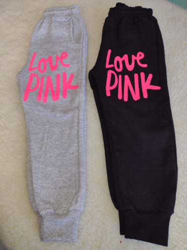 PN0081 JOGGINS BABUCHA LOVE PINK