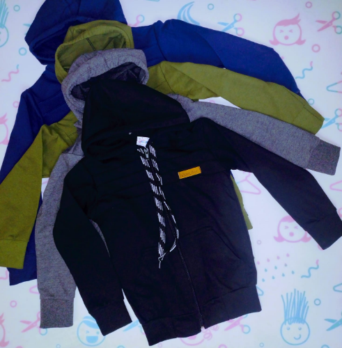 PV0165 CAMPERA ALGODON RUSTICO NENE LISA "DEGLORI"