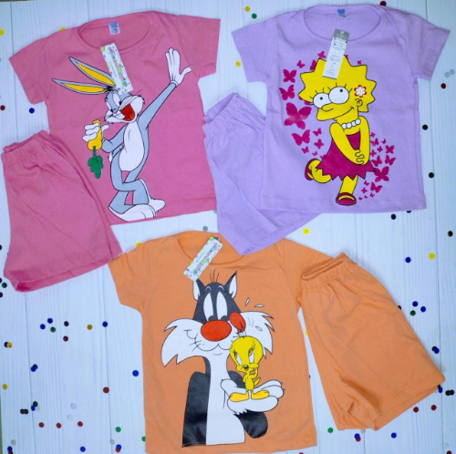 PB0213 CONJUNTO ALGODÓN BEBA ESTAMPADO (REMERA Y SHORT)