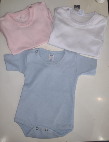 +PB0292 BODY LISO MANGA CORTA BEBE/A "ANILEM"