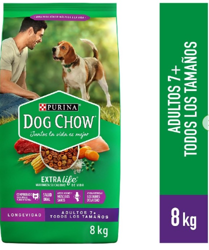 Dog Chow Adulto longevidad todos los tamaños 8KG