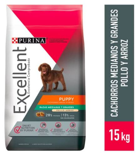 EXCELLENT Cachorro raza mediana pollo 15kg