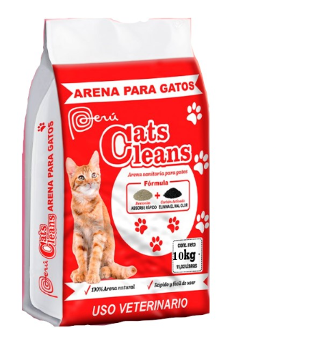 Cats cleans arena fina con carbón activado 10kg