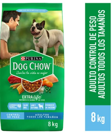 DOG CHOW Control de Peso Adultos 8Kg